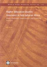 Higher Education Quality Assurance in Sub-Saharan Africa: Status, Challenges, Opportunities, and Promising Practices