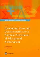 Developing Tests and Questionnaires for a National Assessment of Educational Achievement [With CDROM]