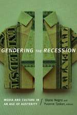 Gendering the Recession – Media and Culture in an Age of Austerity