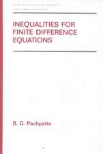 Inequalities for Finite Difference Equations