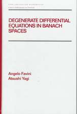 Degenerate Differential Equations in Banach Spaces