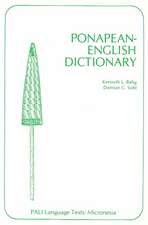 Ponapean-English Dictionary