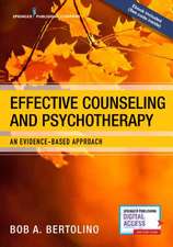 Effective Counseling and Psychotherapy