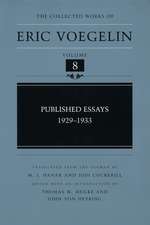 Published Essays, 1929-1933 (CW8)