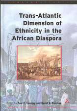 Trans-Atlantic Dimensions of Ethnicity in the African Diaspora