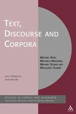 Text, Discourse and Corpora