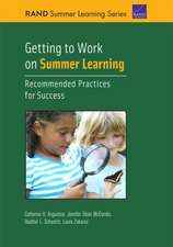 Augustine, C: Getting to Work on Summer Learning