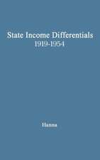 State Income Differentials, 1919-1954