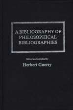 A Bibliography of Philosophical Bibliographies