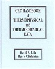 CRC Handbook of Thermophysical and Thermochemical Data