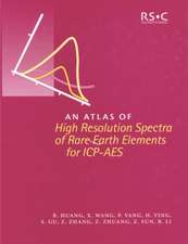 An Atlas of High Resolution Spectra of Rare Earth Elements for Icp-AES: Rsc [With CDROM]