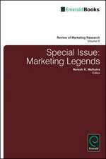 Review of Marketing Research – Special Issue – Marketing Legends