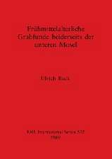 Back, U: Frühmittelalterliche Grabfunde beiderseits der unte