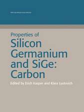 Properties of Silicon Germanium and Sige: Carbon