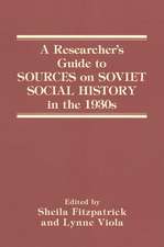 A Researcher's Guide to Sources on Soviet Social History in the 1930s