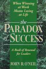 The Paradox of Success