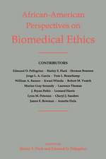 African-American Perspectives on Biomedical Ethics