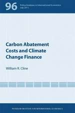 Carbon Abatement Costs and Climate Change Finance