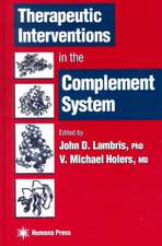 Therapeutic Interventions in the Complement System