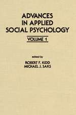 Advances in Applied Social Psychology: Volume 1