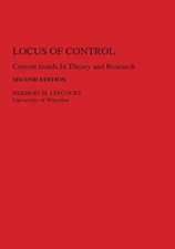 Locus of Control: Current Trends in Theory & Research