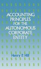 Accounting Principles for the Autonomous Corporate Entity