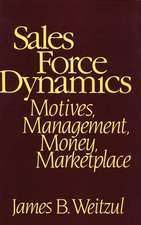 Sales Force Dynamics: Motives, Management, Money, Marketplace