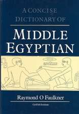 Concise Dictionary of Middle Egyptian