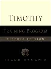 Timothy Training Program - Teacher Edition