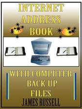 Internet Address Book with Computer Back Up Files