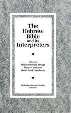 The Hebrew Bible and Its Interpreters