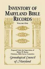 Inventory of Maryland Bible Records, Volume 1