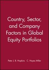 Country, Sector and Company Factors in Global Equity Portfolios