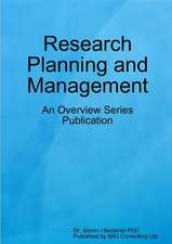 Research Planning and Management