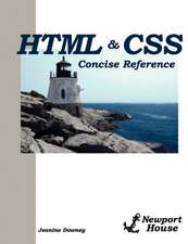 HTML & CSS Concise Reference: JDBC and XML