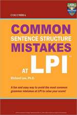 Columbia Common Sentence Structure Mistakes at LPI