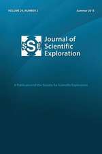 Jse 29: 2 Journal of Scientific Exploration