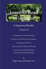 Learn to Read in Japanese, Volume III