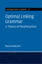 Optimal Linking Grammar: Volume 170