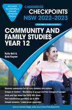 Cambridge Checkpoints NSW Community and Family Studies Year 12 2022–2023