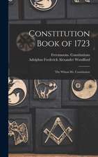 Constitution Book of 1723