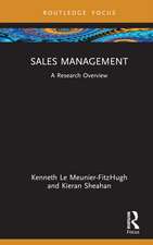 Sales Management: A Research Overview