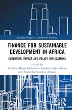 Finance for Sustainable Development in Africa