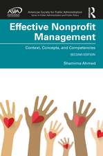 Effective Nonprofit Management: Context, Concepts, and Competencies