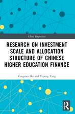 Research on Investment Scale and Allocation Structure of Chinese Higher Education Finance