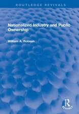 Nationalized Industry and Public Ownership