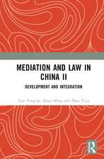 Mediation and Law in China II