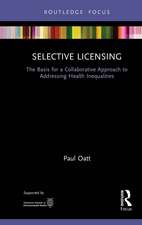 Selective Licensing: The Basis for a Collaborative Approach to Addressing Health Inequalities