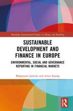 Sustainable Development and Finance in Europe