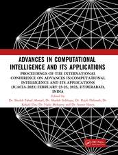 Advances in Computational Intelligence and Its Applications